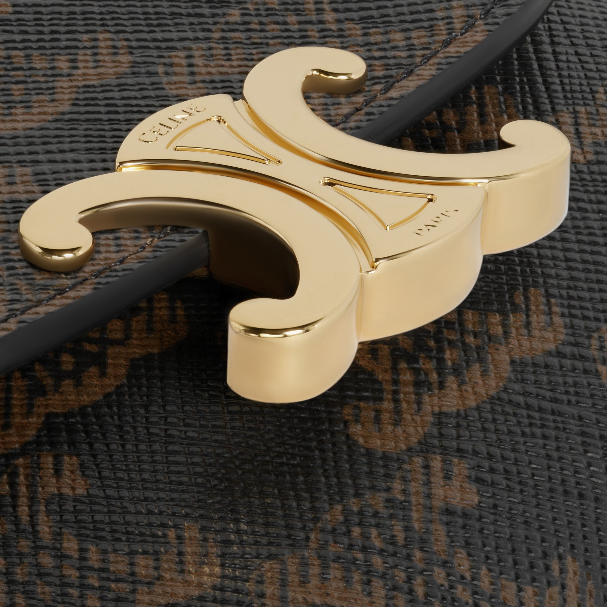 SMALL FLAP WALLET TRIOMPHE IN TRIOMPHE CANVAS TAN - Image 5